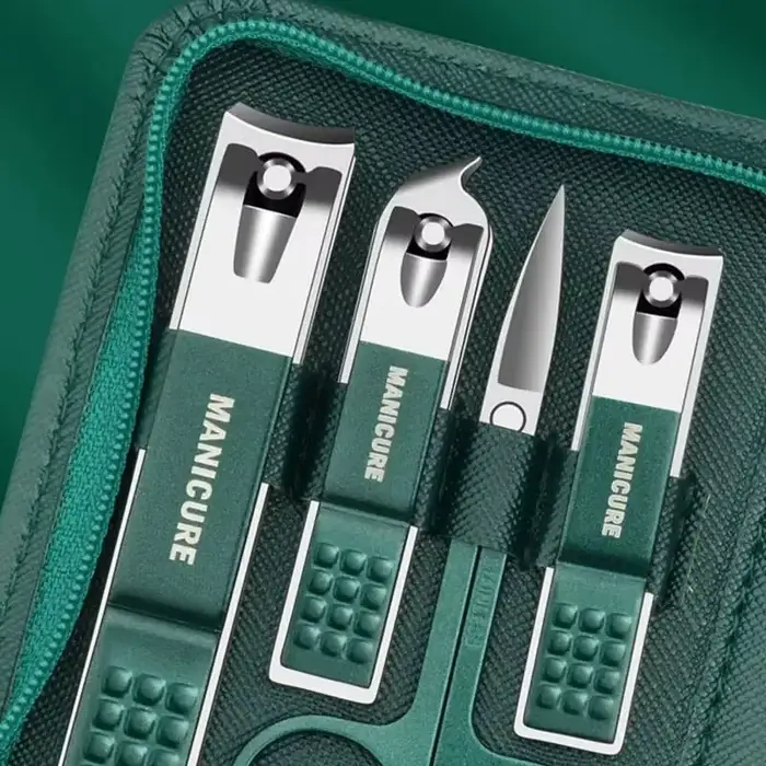 Kit professionnel de soins des ongles, ensemble de manucure et pédicure en acier inoxydable, ensembl
