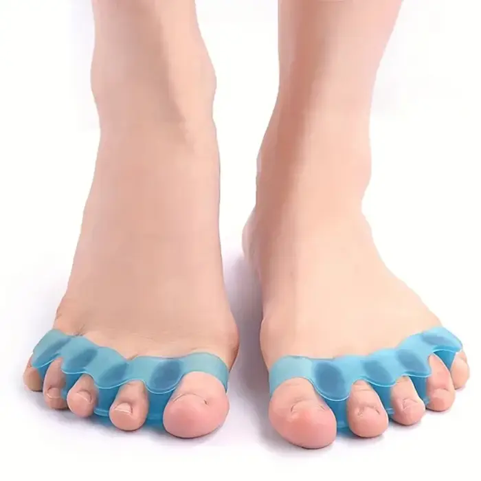 2 entre-doigts en silicone doux au toucher, entre-doigts réutilisables pour les pieds