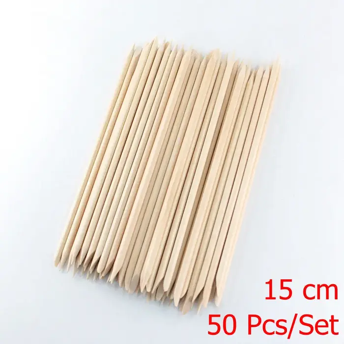 Bâtons en bois Orange de différentes tailles