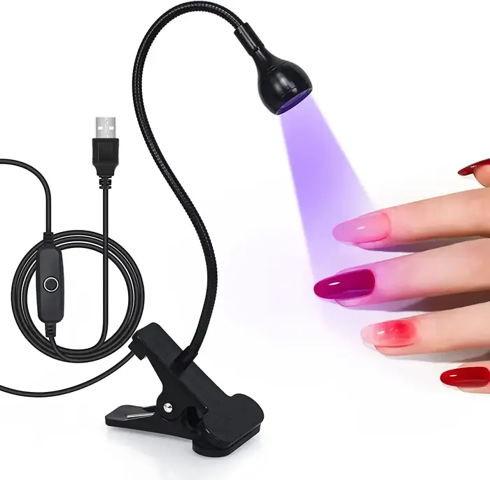 Lampe UV pour ongles 395nm, lumière LED ultraviolette, lampe de bureau UV LED, lumière noire, sécheu