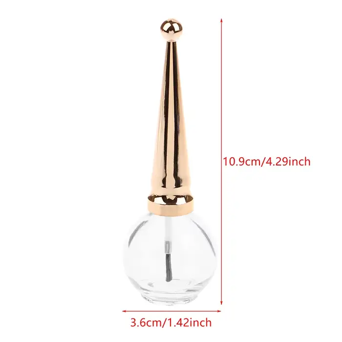 Bouteille vide de Gel pour ongles de 15ml, avec brosse, bouteille de vernis à ongles, bouteille de m