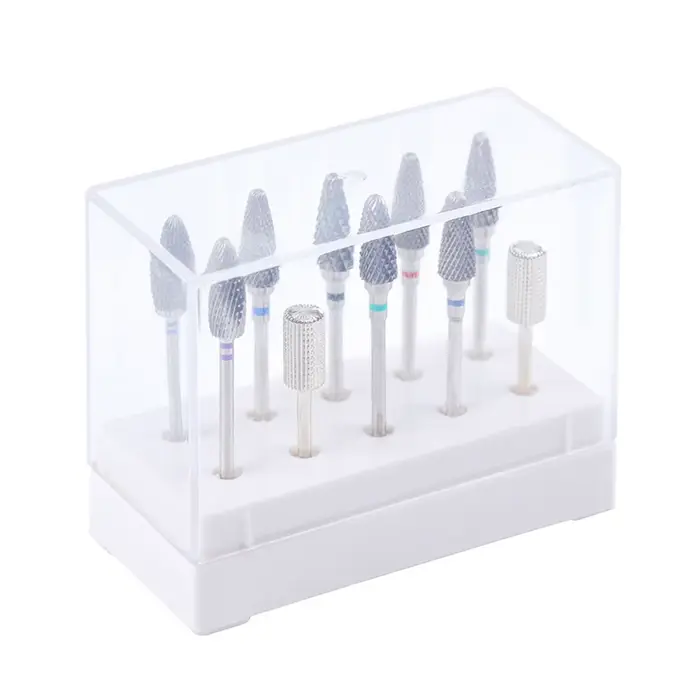 Boîte de rangement pour embouts de perceuse à ongles 7/10/100 trous