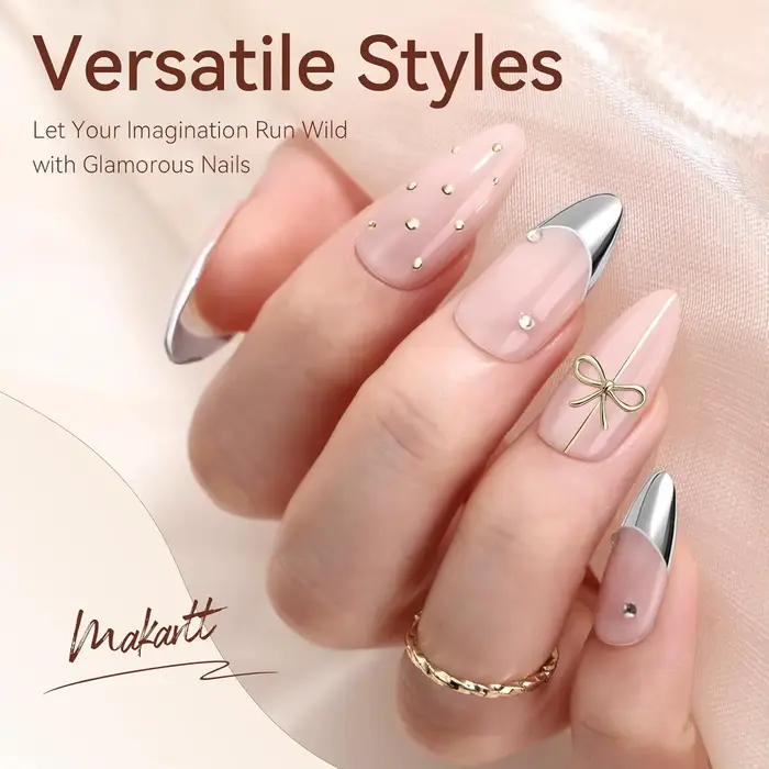 Ensemble de vernis à ongles gel métallique