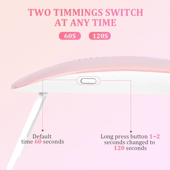 Lampe à ongles pliable 6w