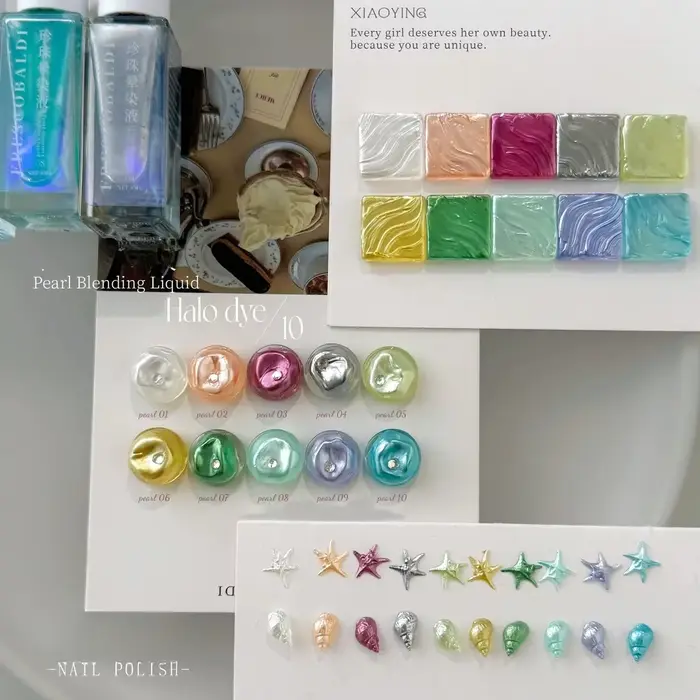 Vernis à ongles gel effet fleurs d'été
