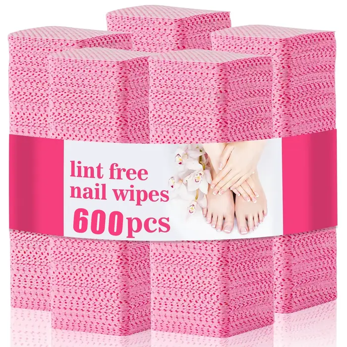 Lingettes dissolvant de vernis à ongles en Gel de coton