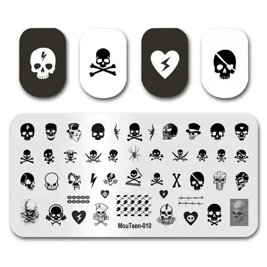 Tampon à ongles motif Evil Eye Hamsa pour Nail Art, 161 pièces