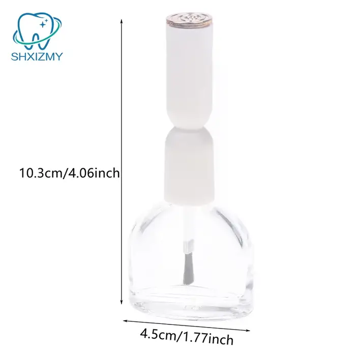 Mini flacon de vernis à ongles en verre de 13 ml avec pinceaux