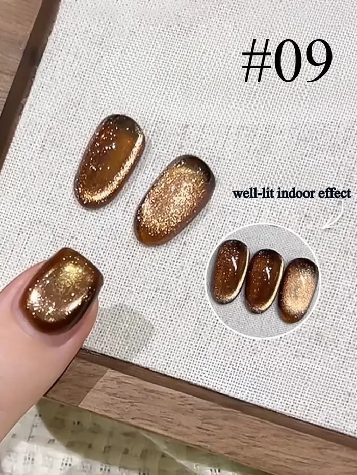 WS 10ML champ d'hiver ongles chat oeil Gel magnétique Satin Gel vernis 9 couleurs tremper paillettes photothérapie