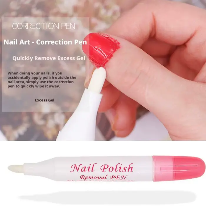  Stylo Dissolvant Doux Sans Alcool pour Vernis à Ongles