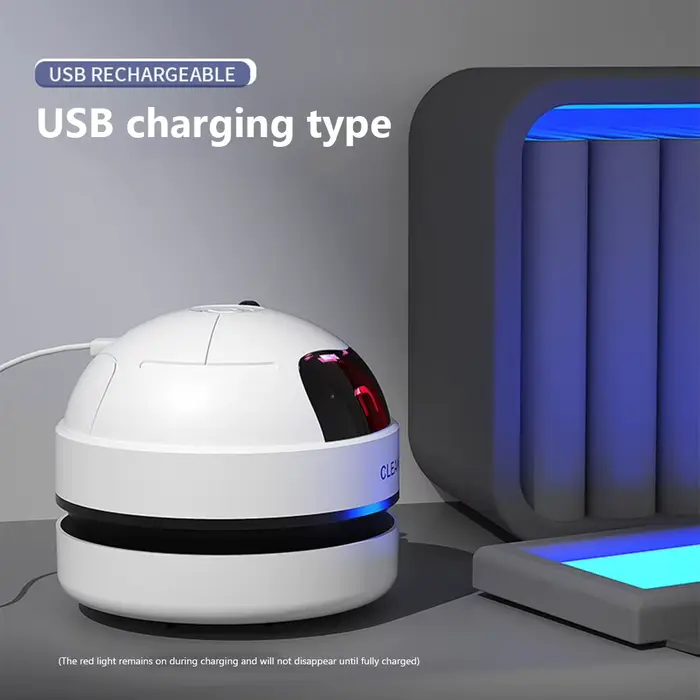 Déterminer le mini aspirateur de table de bureau, aspirateur de poussière, chargement USB, nettoyeur de bureau avec brosse propre pour la maison, balayeuse de table de bureau