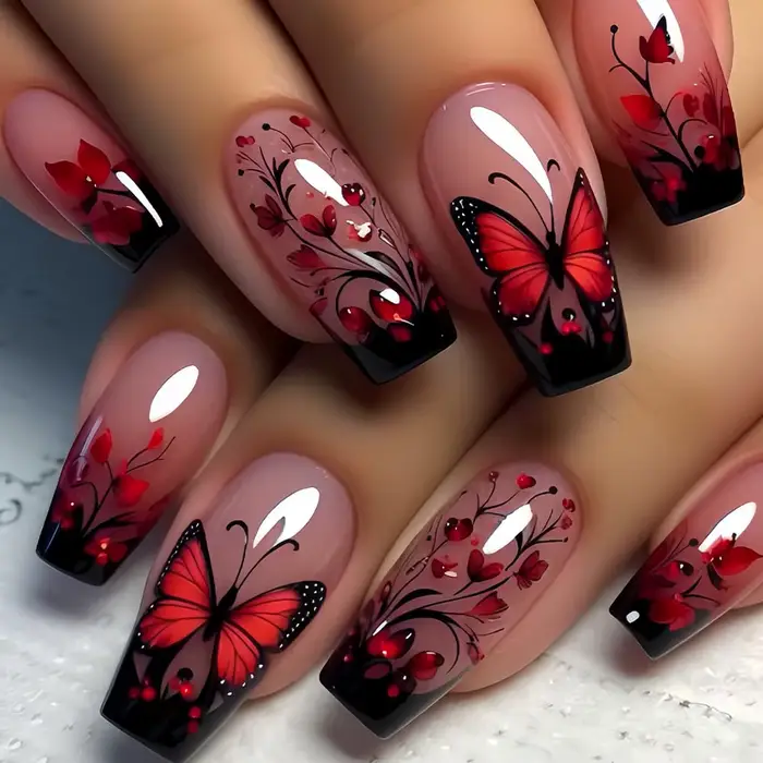 Faux ongles à presser de taille moyenne