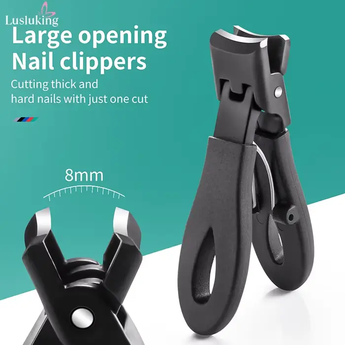 Coupe-ongles à grande mâchoire, ouverture de 8mm, épais, dur, spécial, outils de manucure en acier i