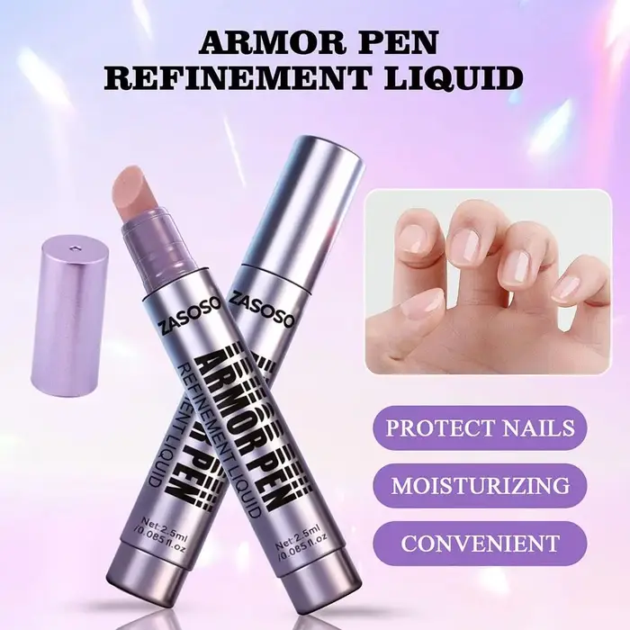 Stylo à vernis à ongles, stylo de soin des cuticules, stylo pour polir et lisser les cuticules, stylo de perfectionnement pour nail art, outils de manucure