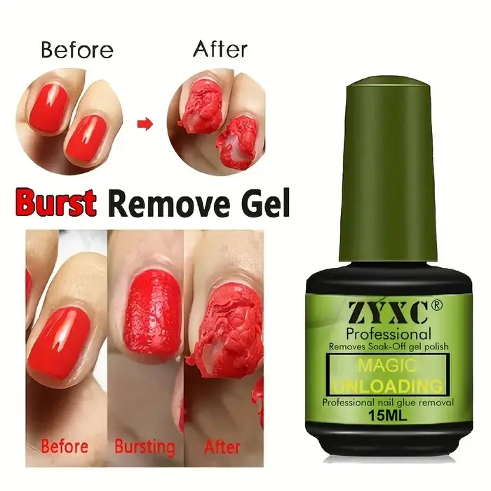 Gel de manucure Magic Polish Glue 15ml, facile à enlever, pour le nettoyage des faux ongles synthétiques, vernis pour femmes.