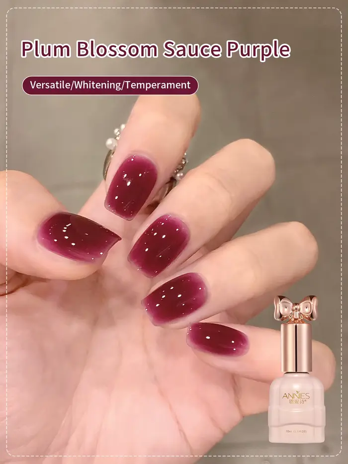 Vernis à ongles Gel rouge cerise foncé 10ml