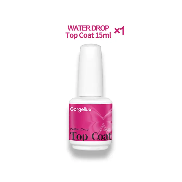 Gorgellux HEMA/TPO Free No Wipe Sealer Top Coat Gel 15ml Effet 3D Longue Durée
