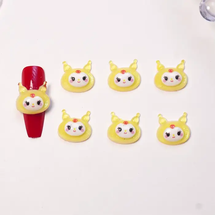 100 pièces/paquet de charmes pour ongles KT Kitty - Art des ongles en résine mignon japonais, décora