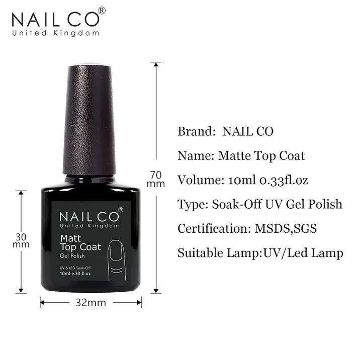Verhéritage à Ongles en Gel UV Transparent et Mat