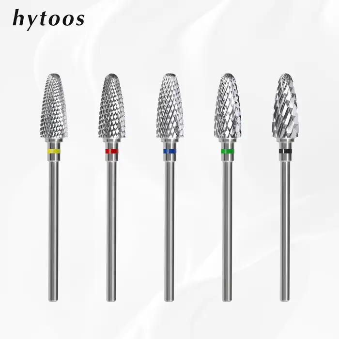 HYTOOS-Forets à ongles en carbure de tungstène, foret à ongles professionnel, flamme lointaine, manu