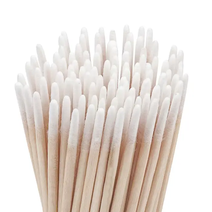 Coton-tige jetable en bois, Ultra-petit, Double extrémité, 100 pièces, Micro brosses, Extension de c