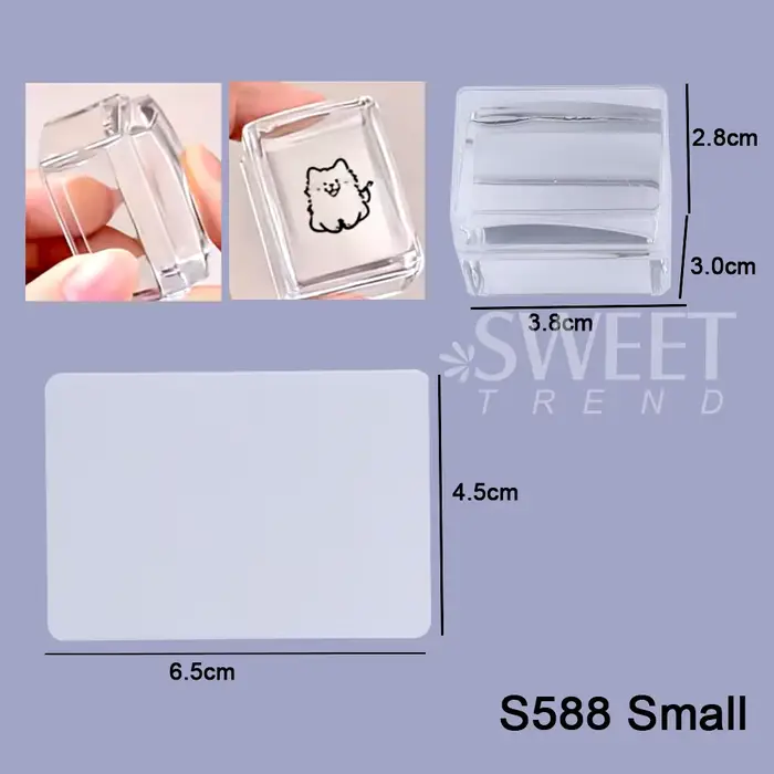 Kit de plaques d'estampage pour ongles carrés, manucure française, pochoir de vernis en Silicone Tra