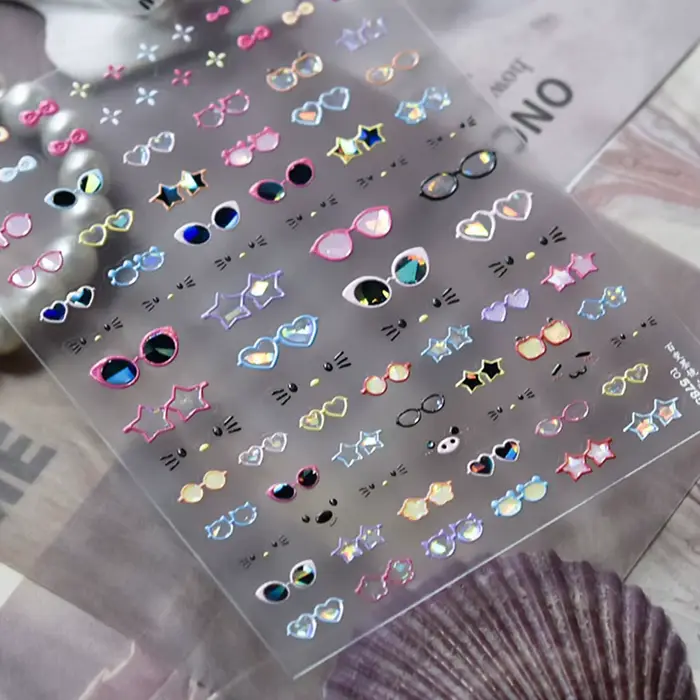 Autocollants 5D adhésifs pour ongles