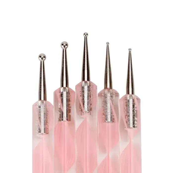 5 pieces of nail art special pointed flower nail polish pens