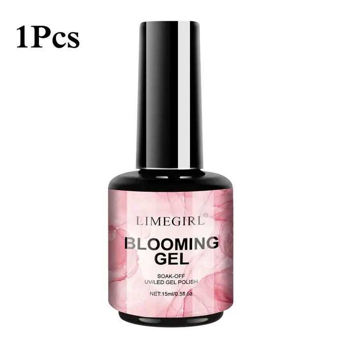 LIMEGIRL 15ML Gel floraison des ongles UV trempage propagation fleur de marbre effet d'épandage fonc