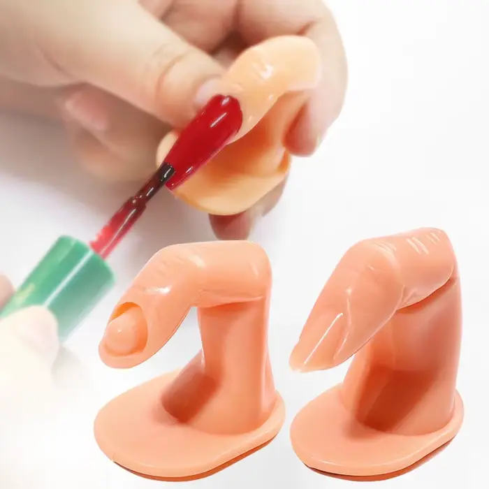 1/5 pièces faux doigt outil de pratique des ongles manucure