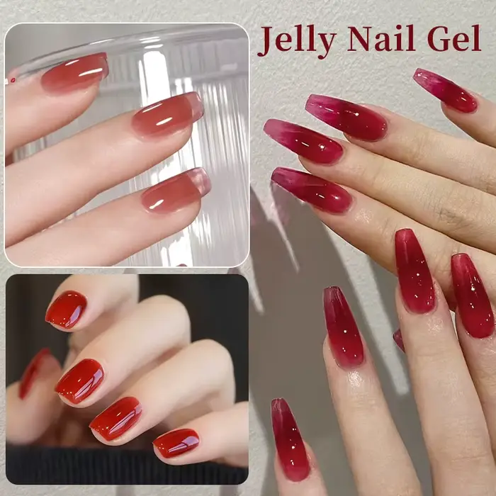UR SUGAR 15ml vin cerise rouge gelée Gel vernis à ongles noël