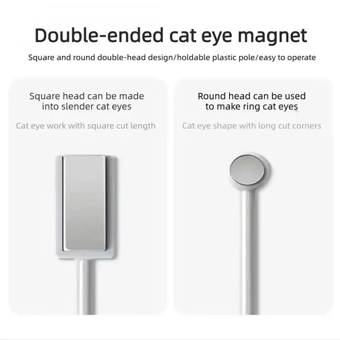 Lot de 4 Aimants pour Vernis à Ongles Effet Œil de Chat