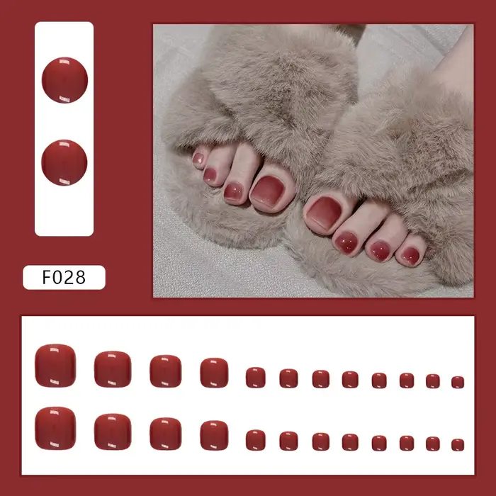 Faux ongles imprimé léopard Champagne, avec autocollant en gelée, à pression, tête ronde portable, c