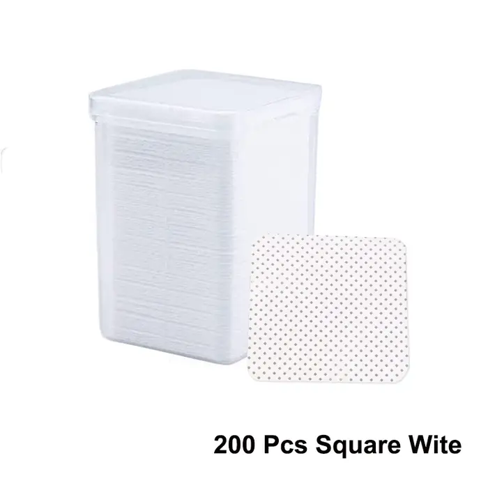 LINMANDA 200 pièces lingettes de nettoyage des ongles non pelucheuses tampons