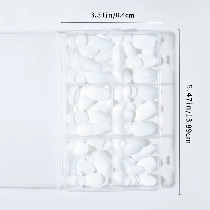 Ongles d'élipse courts 144 pièces