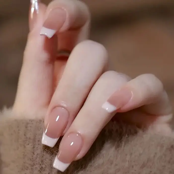 24 pièces presse sur ongles nœud papillon noir