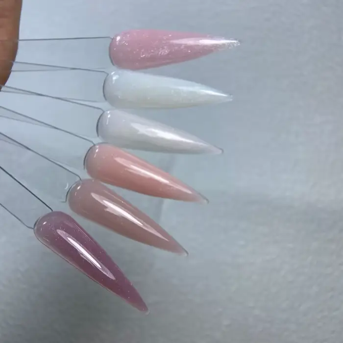 MSHARE 50g Gel de construction liquide scintillant pour ongles