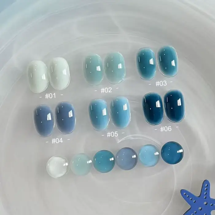 MIANEL 2026 Nouvelle Collection Printemps-Été Gel à Ongles Série Aigue-Marine