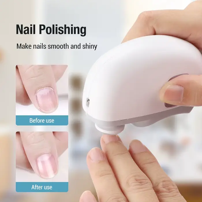 Coupe-ongles électrique avec fonction de ponçage et de polissage