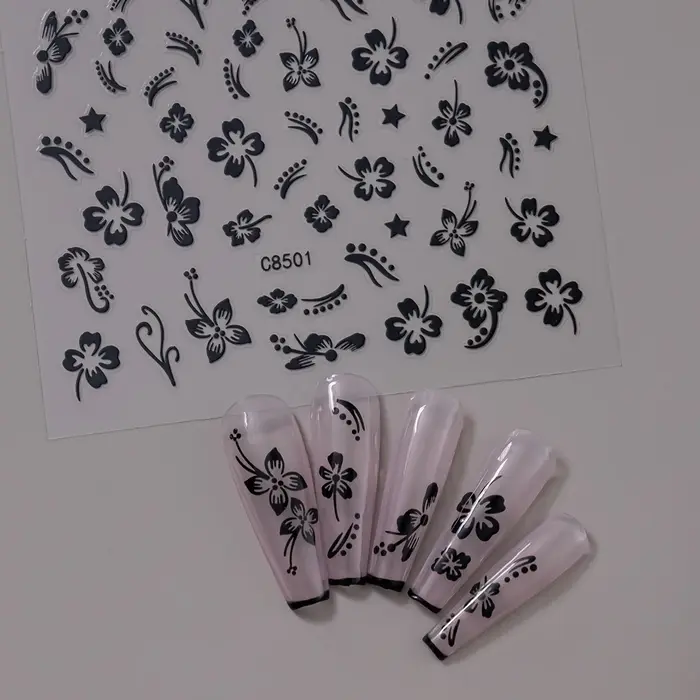 Autocollant en relief pour ongles