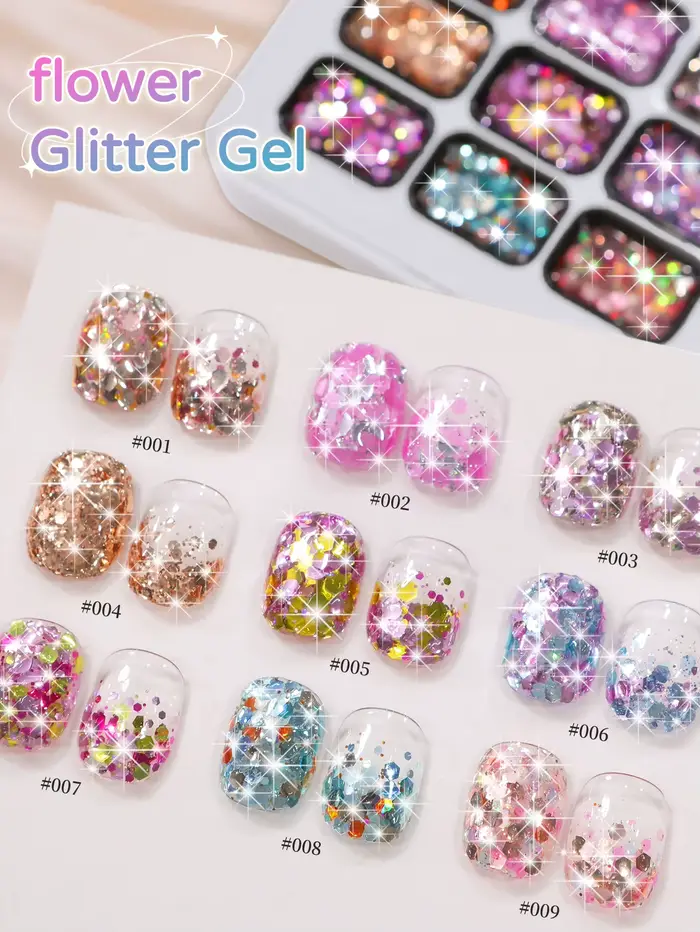 Jillradia Gel 9 Couleurs - Vernis à Ongles Semi-Solide Idéal pour Manucure DIY