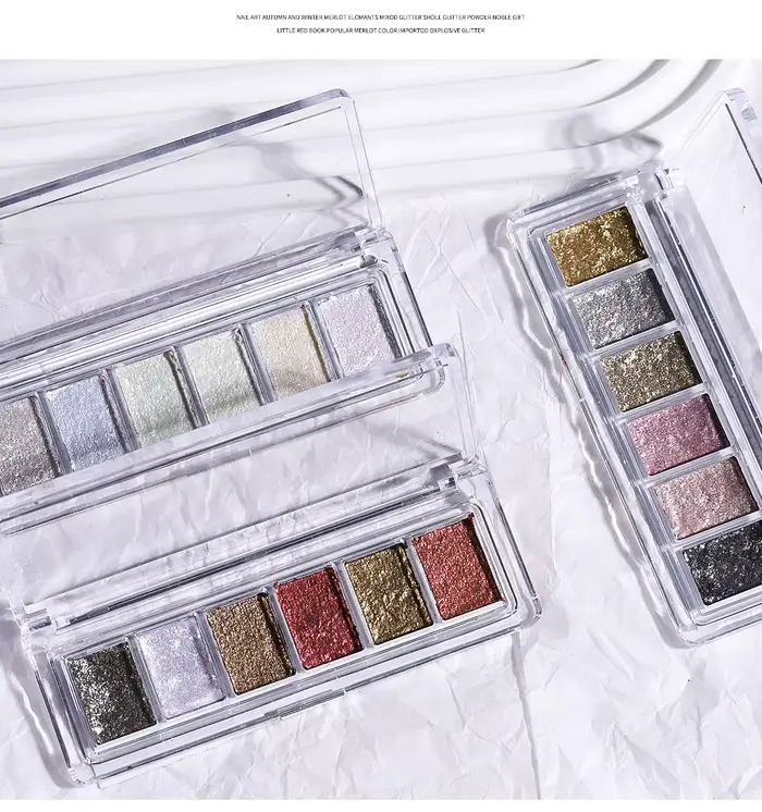 Poudre de paillettes de chrome de cristal d'opale de feu
