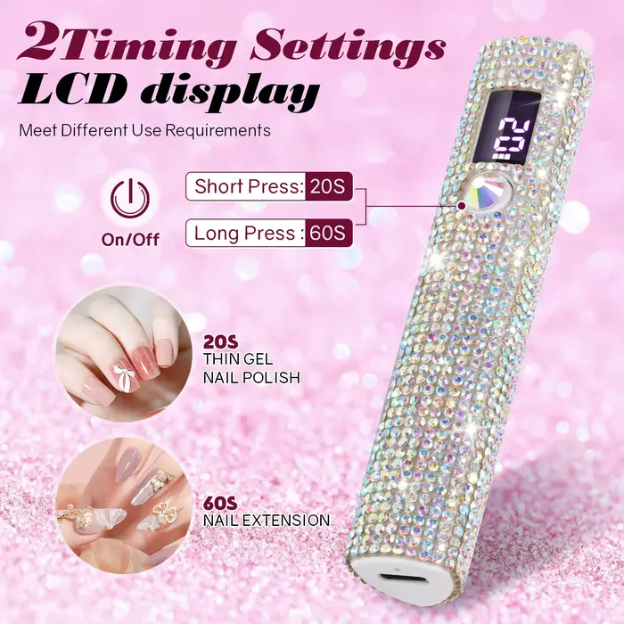 Lampe sèche-ongles portable UV/LED durcissement des ongles tout le vernis Gel outil d'art