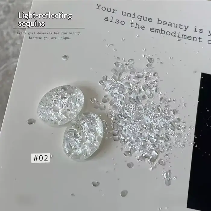 Paillettes pour nail art avec effet scintillant pour des designs DIY et des looks glamour