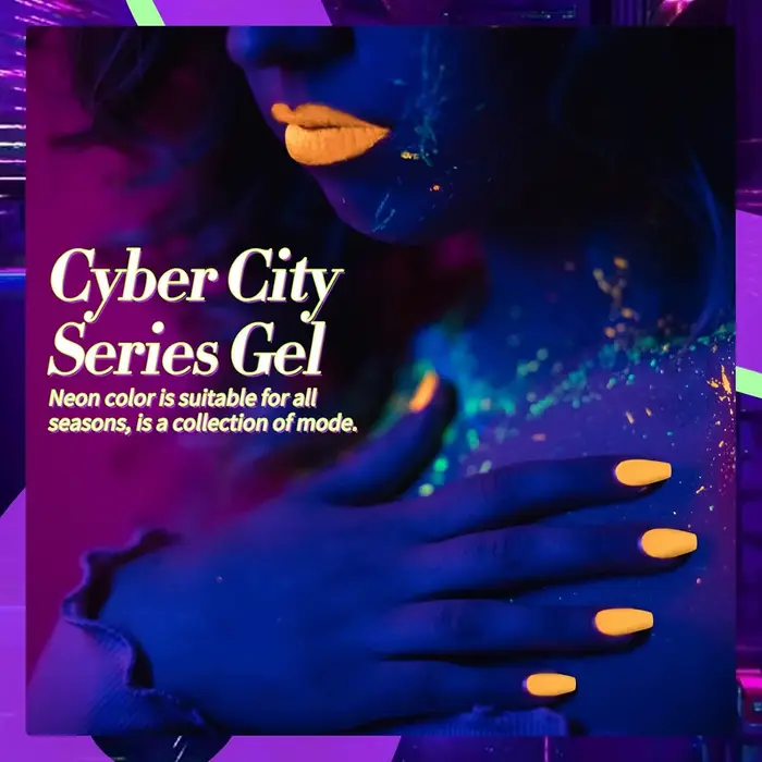 Vernis à ongles Gel Fluorescent néon qui brille dans la nuit