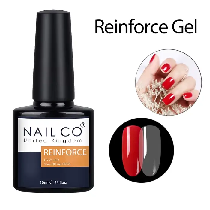 NAILCO Vernis à ongles en gel 15ml SANS HEMA ET SANS TPO Base et Top Coat sans résidu Transparent Pr