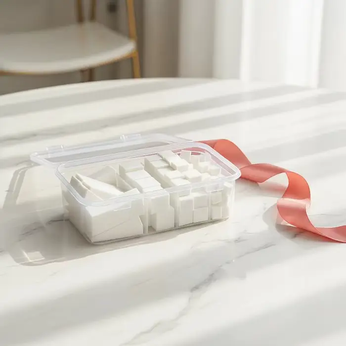 Kit d'éponges carrées pour nail art