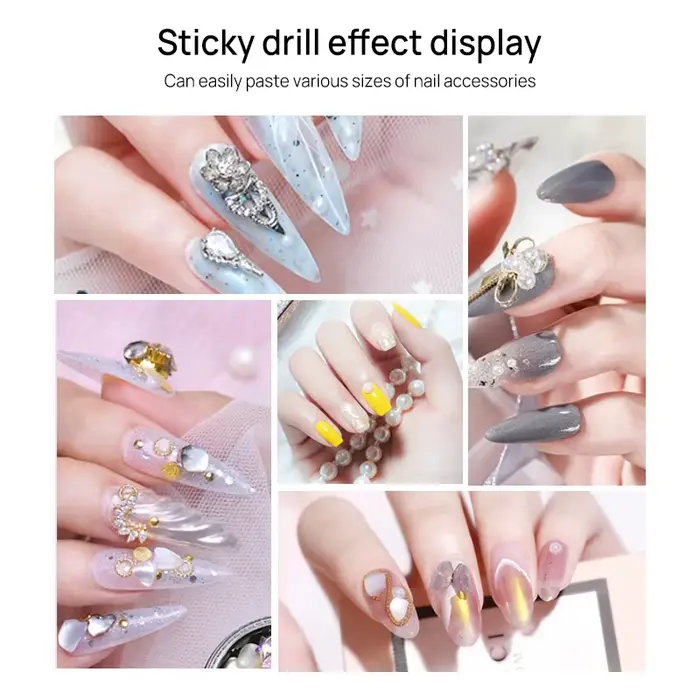 Colle à ongles en gel UV solide pour pointes d'ongles en gel doux