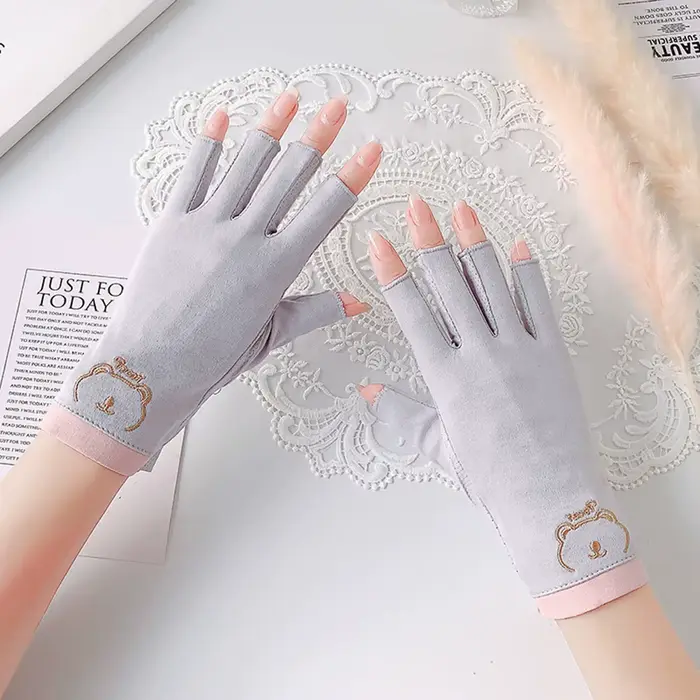 1 paire de gants anti-uv pour ongles
