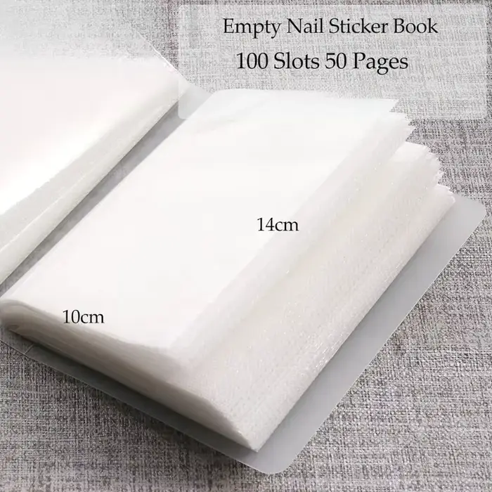 Stockage manuel d'autocollants pour ongles